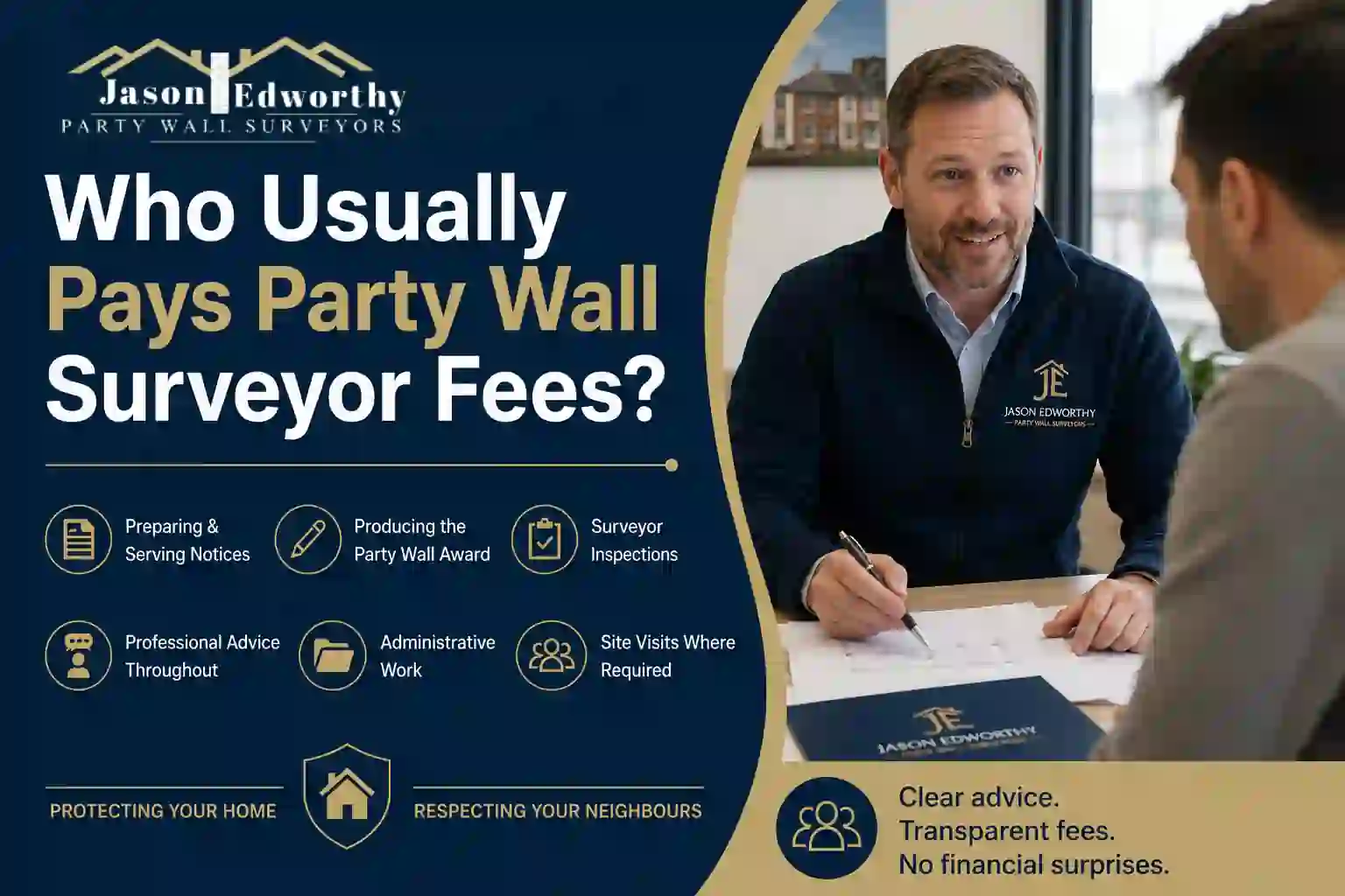 Who Usually Pays Party Wall Surveyor Fees Basildon?